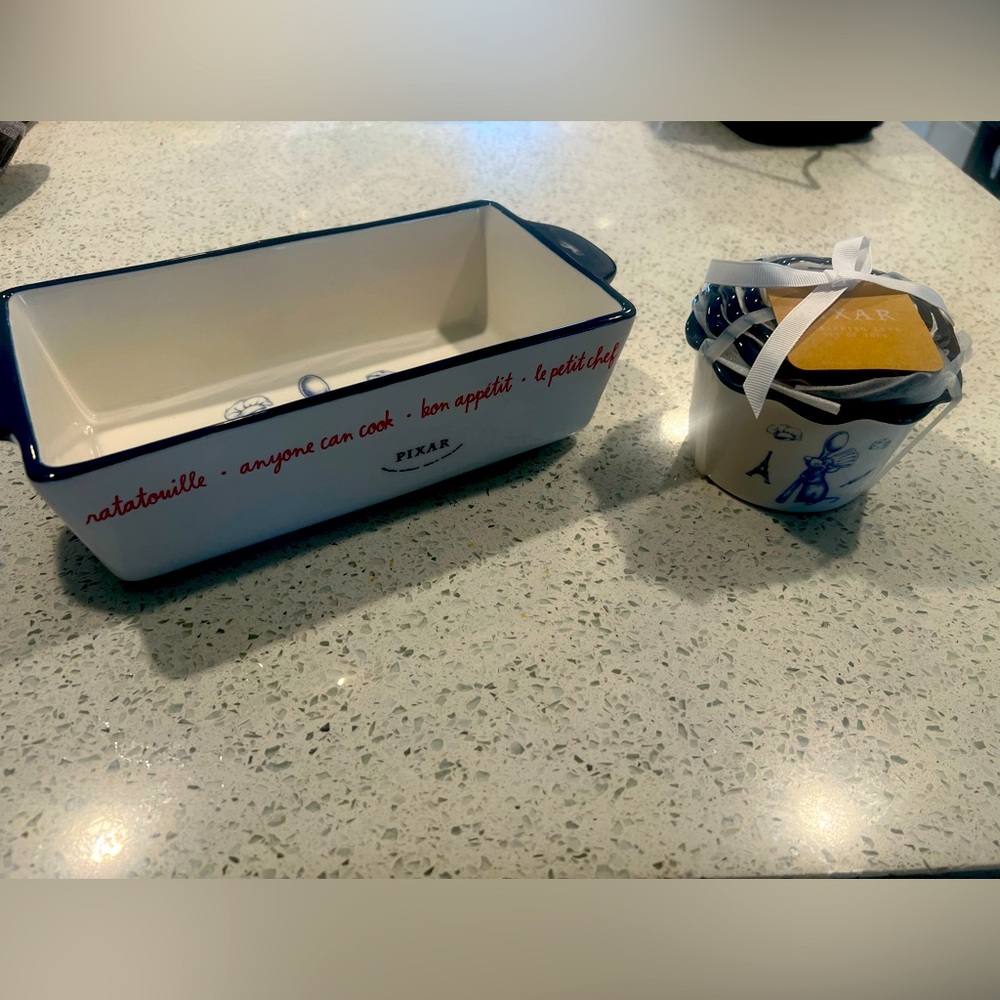 Rae Dunn New Ratatouille baking dish and measuring cups